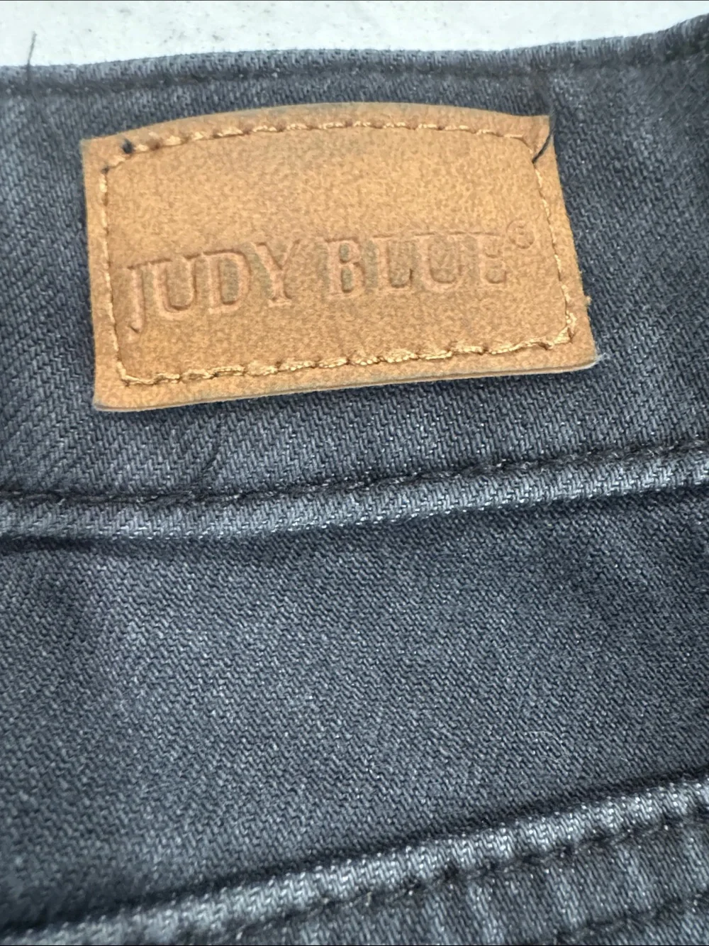 Judy Blue Dark Gray Faded Black Women's 14W Denim Jeans Skinny Fit Stretchy